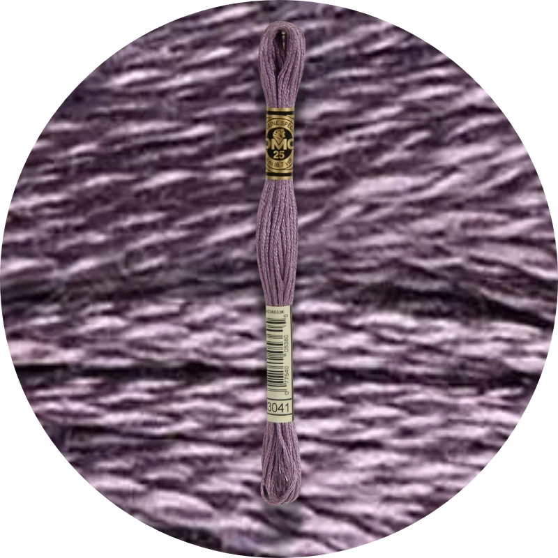 DMC Mouliné Spécial 25, Blå/Lilla nuancer 3041