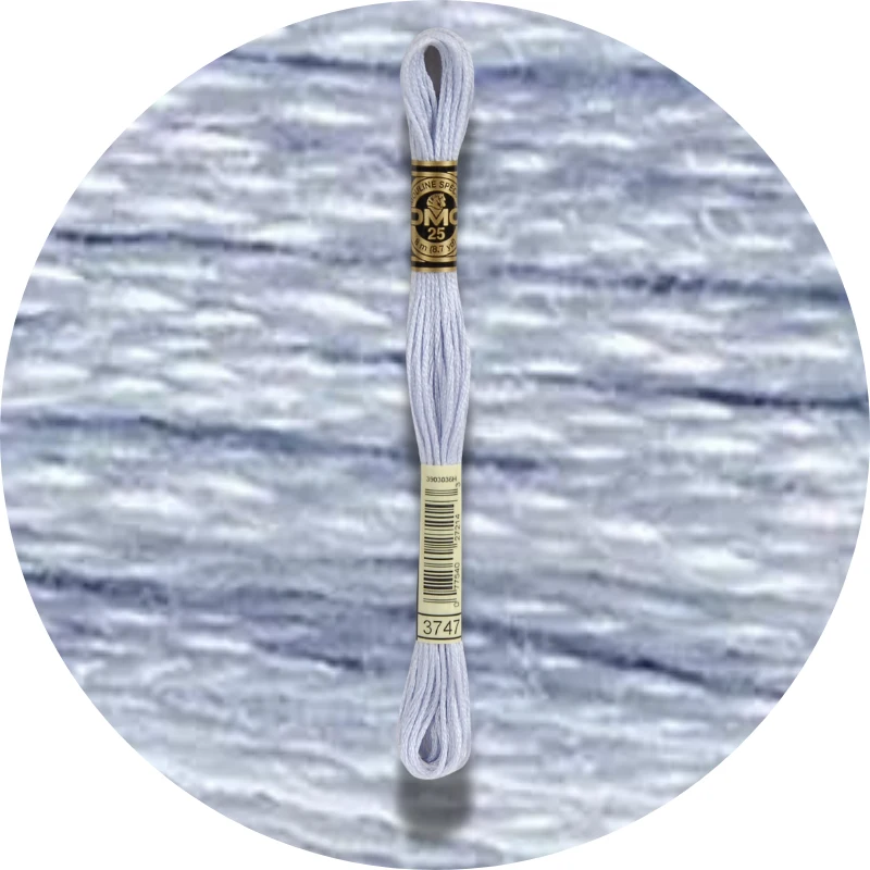 DMC Mouliné Spécial 25, Blå/Lilla nuancer 3747
