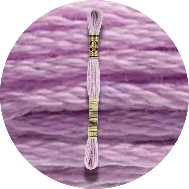 DMC Mouliné Spécial 25, Blå/Lilla nuancer 0153