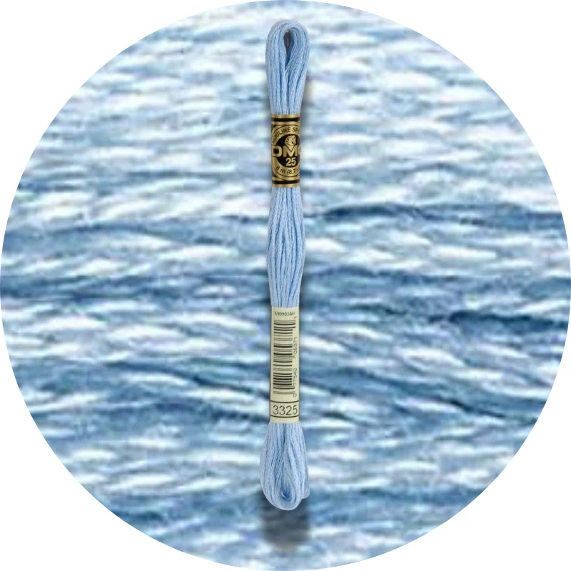 DMC Mouliné Spécial 25, Blå/Lilla nuancer 3325