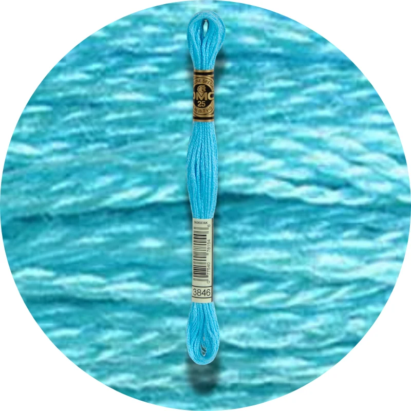 DMC Mouliné Spécial 25, Blå/Lilla nuancer 3846