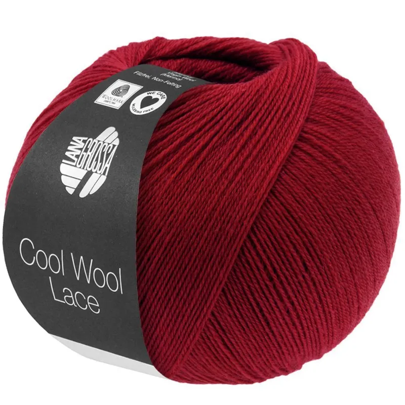 Lana Grossa Cool Wool Lace 61 Vinrød