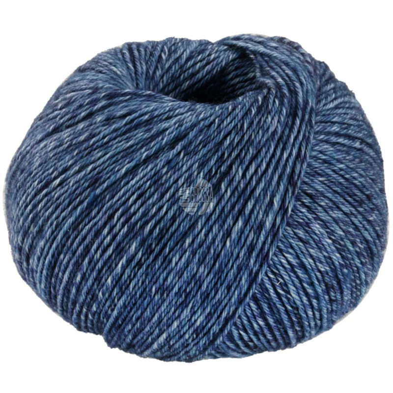 Lana Grossa Vintage Socks 1005 Jeans/Gråblå/Mørkeblå meleret