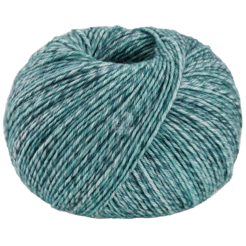 Lana Grossa Vintage Socks 1003 Mint/Gråblå/Jeans/Petrol meleret