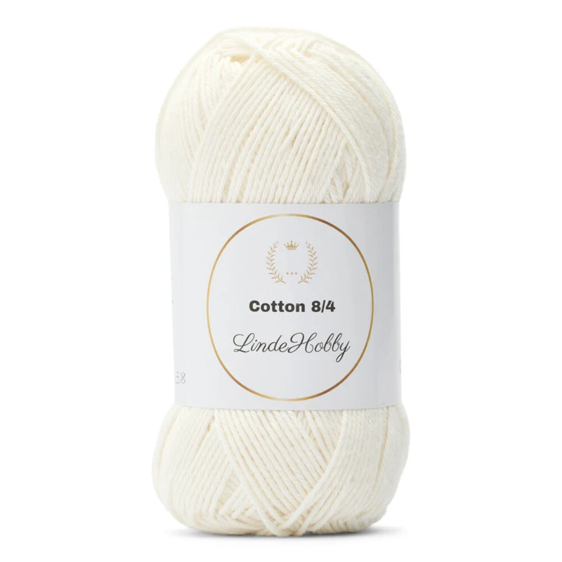 LindeHobby Cotton 8/4 020 Milk Sbiancato