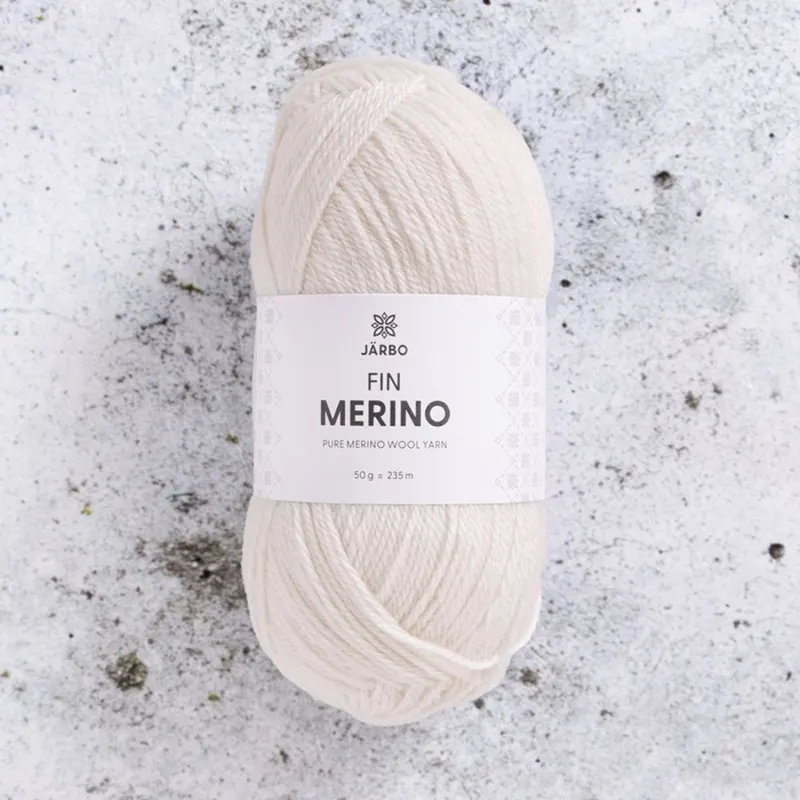 Järbo Fin Merino 00 White daisy