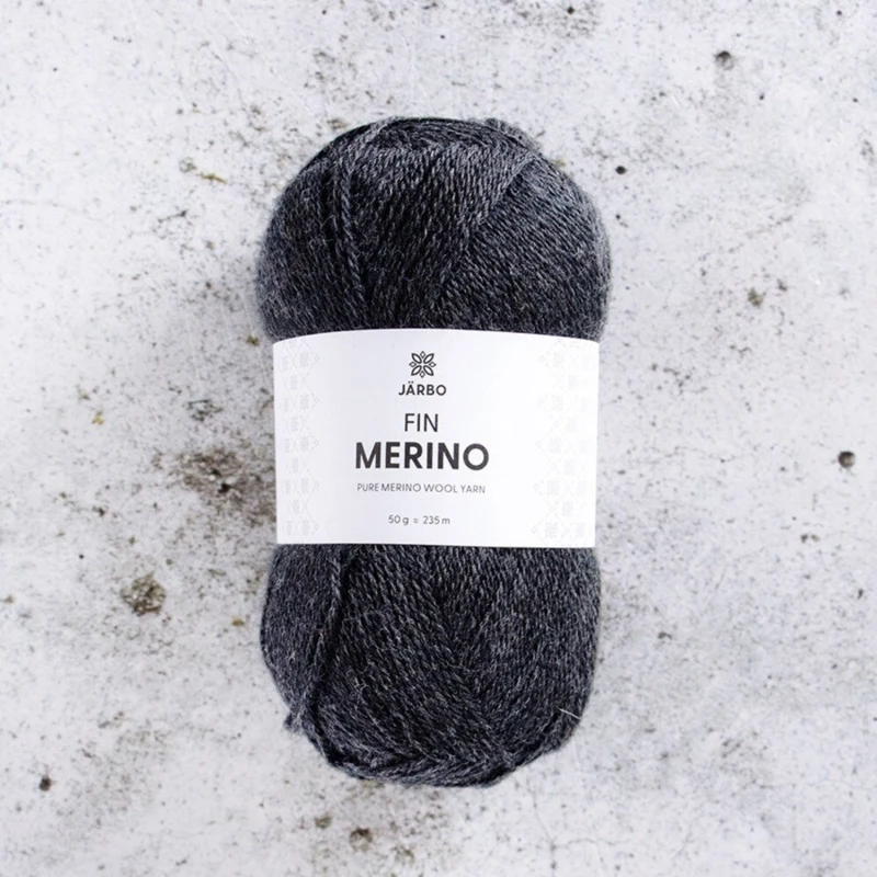 Järbo Fin Merino 16 Grey asphalt