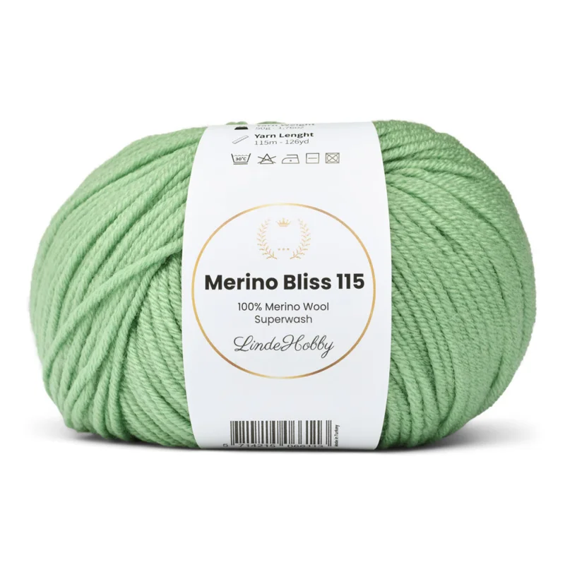 LindeHobby Merino Bliss 115 25 Salviegrøn