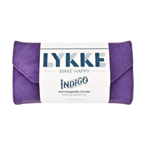LYKKE Udskiftelige Rundpindesæt Indigo, Violet, 9 cm