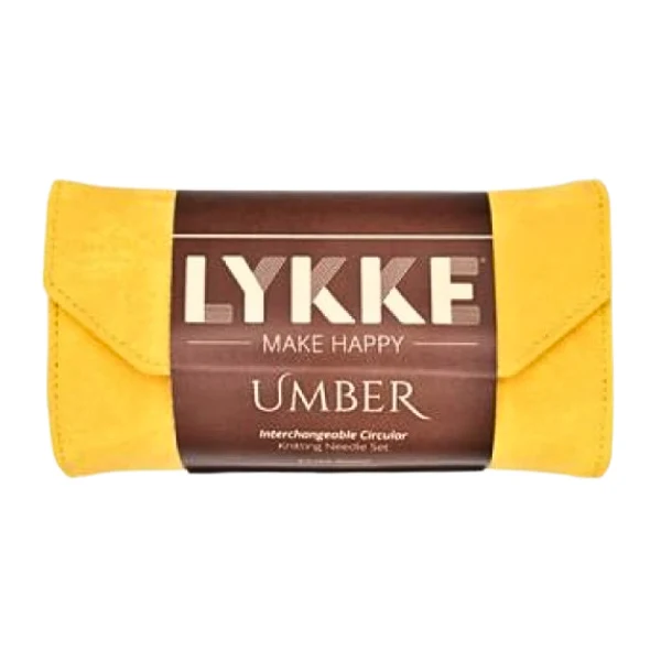 LYKKE Udskiftelige Rundpindesæt Umber, Gul, 9 cm