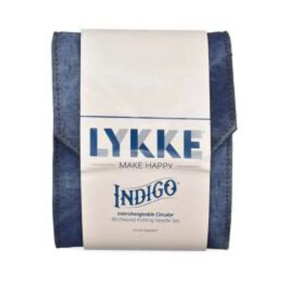 LYKKE Udskiftelige Rundpindesæt Indigo, Starter Set, Blå, 13 cm