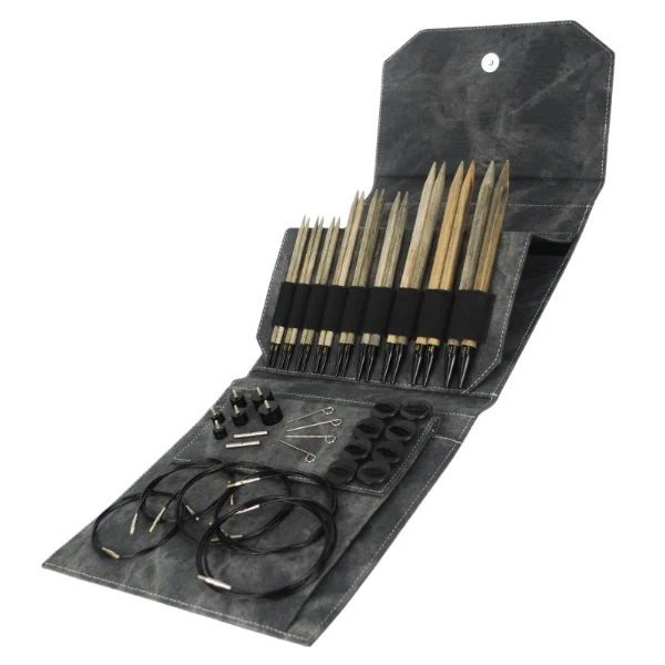 LYKKE Udskiftelige Rundpindesæt Driftwood Long, Grå, Forskellige længder