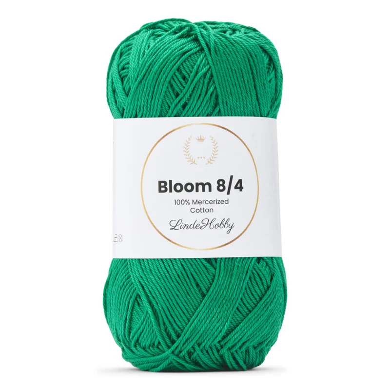 LindeHobby Bloom 8/4 Mercerized Cotton 33 Benetton-grøn