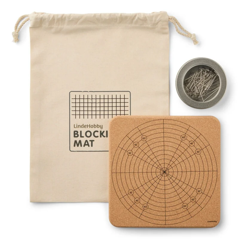 LindeHobby Blockingmåtte, Kork, 20x20 cm