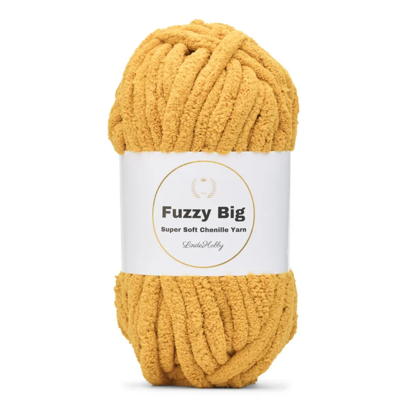 LindeHobby Fuzzy Chenille BIG 16 Sennep