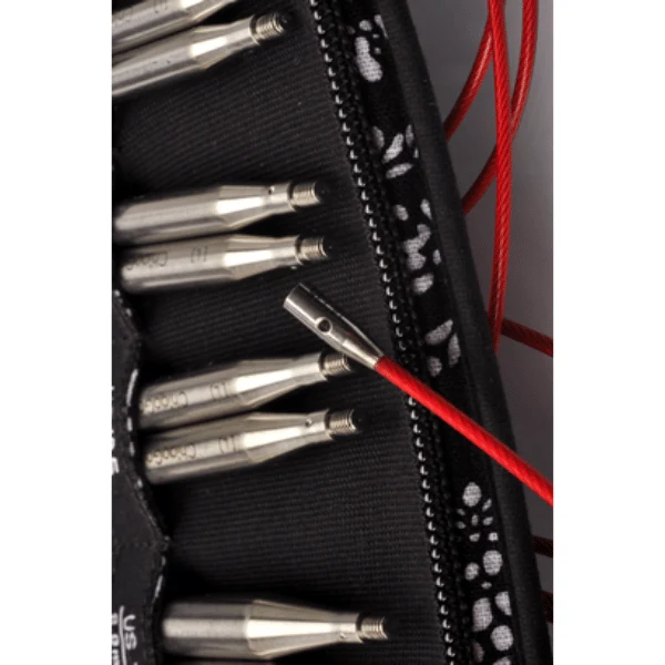 ChiaoGoo Udskiftelige Rundpindesæt Twist Red Lace, Small, 10 cm