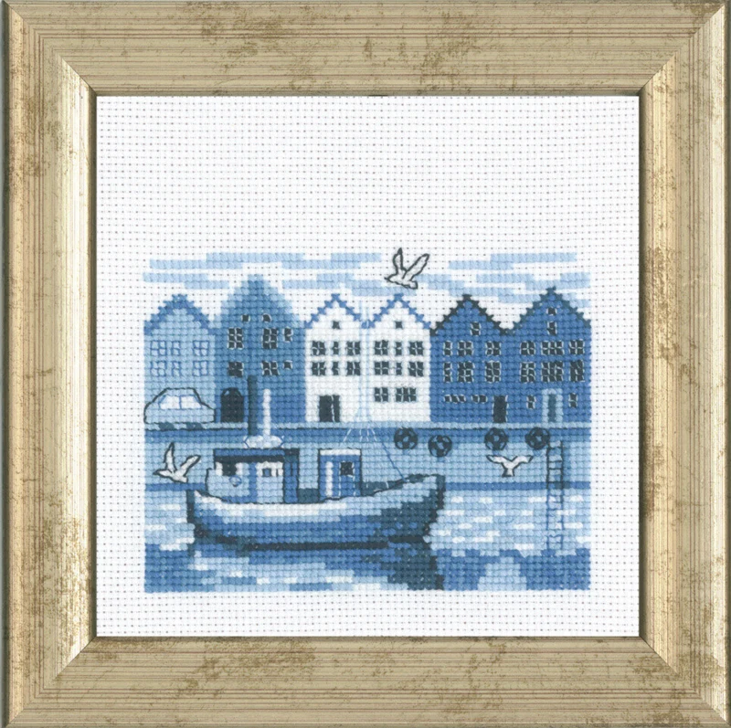 Broderikit Havnen R5995 12 x 12 cm
