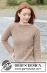 262-30 Hazelnut Harmony Sweater by DROPS Design