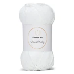 LindeHobby Cotton 8/8 - Natural Harmony, 10 ngl 019 Bianco