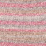 DROPS Fabel Long Print 623 Rosa tåge