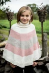 Stribet poncho i Mayflower Easy Care Classic