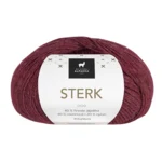Du Store Alpakka STERK 892 Dyb rød meleret
