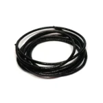 HobbyArts Lædersnor, 1m, Sort 2.00 mm
