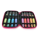 Crochet Light, Hæklenålesæt, 9 str., 2.5-6.5 mm, Pink