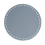 Go Handmade TaskeKurve Base, PU Læder, Rund, 20 cm 22385 Blå