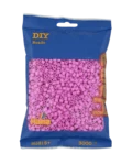 Hama Midi Perler, Ensfarvet, 3000 stk 201-48 Pastel pink
