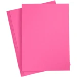 Karton A4, 210 x 297 mm, 20 ark Pink