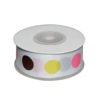 Dekobånd, BLANDET, 25 mm, 10 m Prikker2