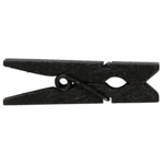Minitøjklemmer, 35 x 7 x 9 mm, 20 stk Sort