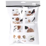 Kogler af læderpapir 8 cm, 3 stk