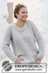 210-5 Rainy Day Sweater by DROPS Design
