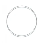 Metalring Grå/blå 2 stk