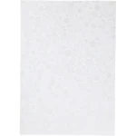Papir, A4, svagt sølvprint, hvid