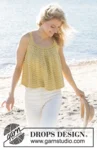 240-13 Canary Belle Top by DROPS Design