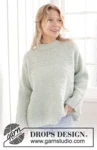 241-36 Mint Dream Sweater by DROPS Design