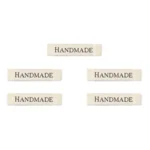 LindeHobby Handmade Label, Lang Natur, sort, Lucy Rose