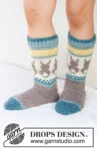 41-34 Dancing Bunny Socks by DROPS Design
