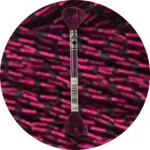 DMC Mouliné Light Effects E3685 Metallisk brombær