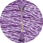 DMC Mouliné Light Effects E155 Metallisk mauve