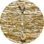 DMC Mouliné Light Effects E677 Metallisk sand