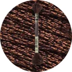 DMC Mouliné Light Effects E898 Metallisk brunt