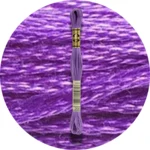 DMC Mouliné Spécial 25, Blå/Lilla nuancer 0208