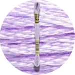 DMC Mouliné Spécial 25, Blå/Lilla nuancer 0211