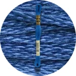 DMC Mouliné Spécial 25, Blå/Lilla nuancer 0825