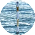 DMC Mouliné Spécial 25, Blå/Lilla nuancer 0800