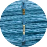 DMC Mouliné Spécial 25, Blå/Lilla nuancer 0518